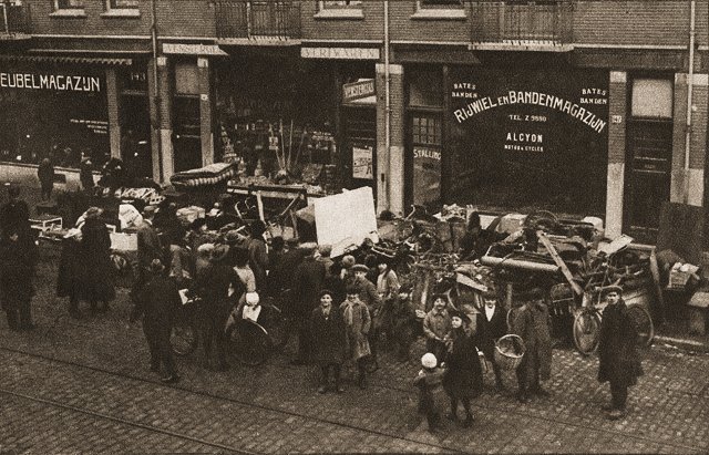 fietsenwinkel op straat