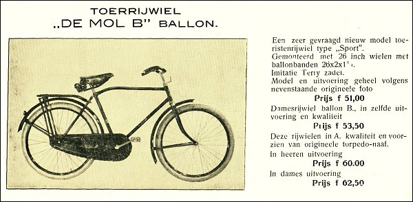 De Mol ballonfiets uit 1935