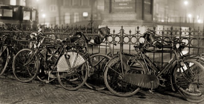 fietsen op straat