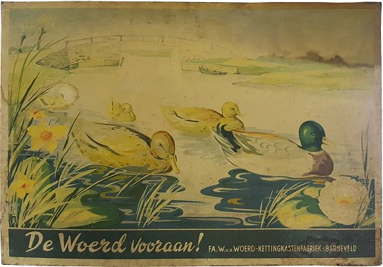 reclamekarton van De Woerd