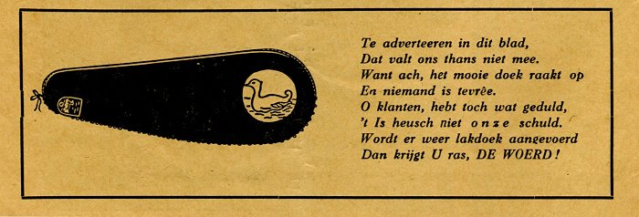 advertentie De Woerd 1940
