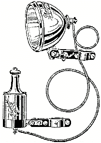 verlichtingsset van Sport AG, rond 1924