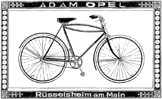 Opel lichte tourfiets, 1912