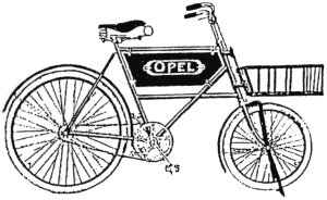 Opel bodenfiets, 1914