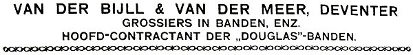 briefhoofd Van der Bijll & Van der Meer, 1920
