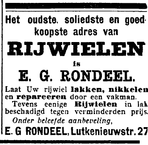 Rondeel-advertentie 1913