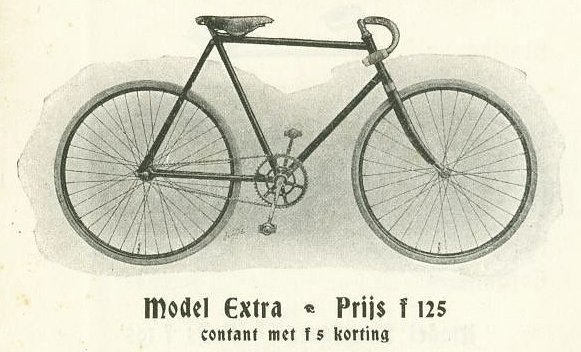 Van Mechelen racefiets "model Extra", omstreeks 1900