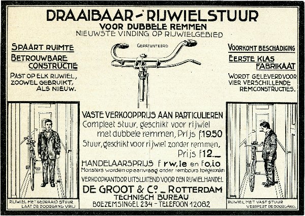 draaibaar stuur De Groot & Co. (1923)