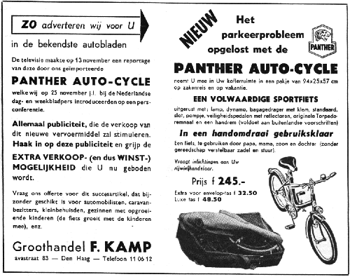 Auto Cycle-advertentie F. Kamp