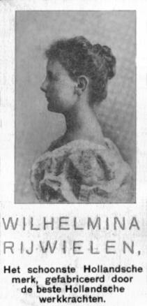 advertentie Wilhelmina