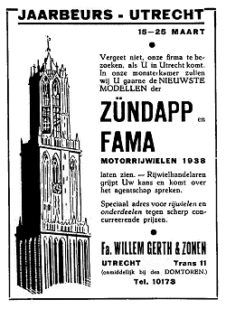 Fama-advertentie 1938